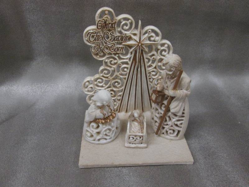 Lot of 4  4pc ivory Nativity Set 6...