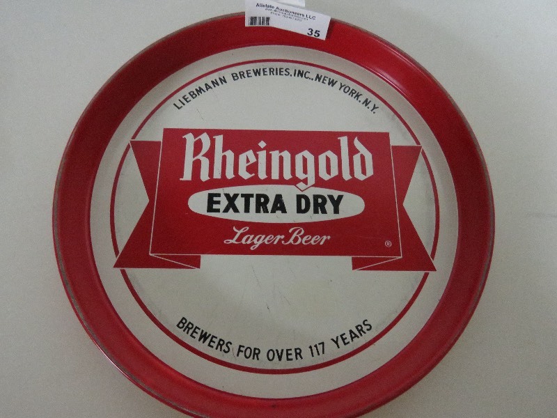 lot 35 image: RheinGold Extra Dry Lager Beer Tray