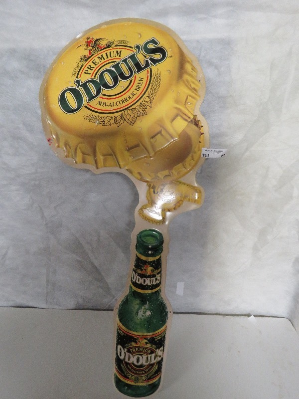 lot 53 image: ODouls Vintage Tin Beer Sign