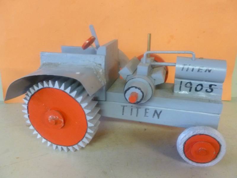 Custom Made Wooden Tractor