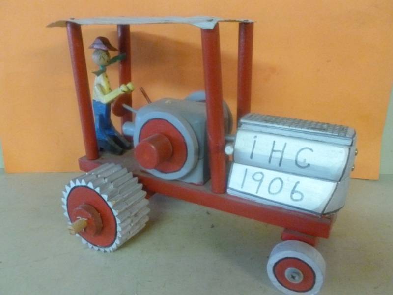 Custom Made Wooden Tractor