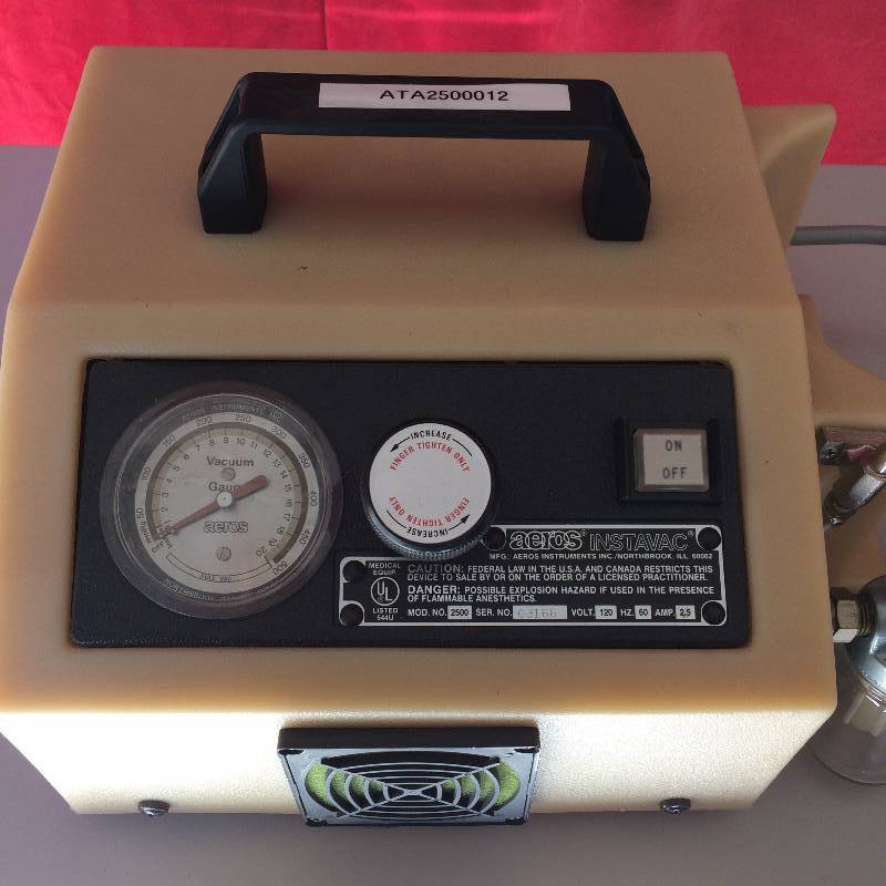 lot 40 image: Retail USED $300 Portable Aeros Instavac Endoscopic Surgical Aspirator Vacuum Suction Pump URgent Care Medical Clinic & Hospital Use - Excellent Condition