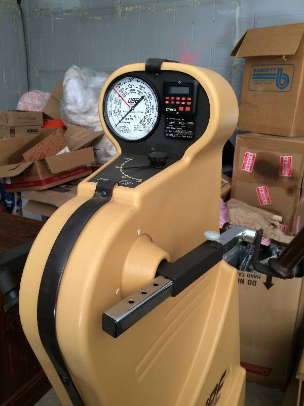 lot 38 image: Used On Ebay $2000 Cybex UBE Upper Body Ergometer Arm Bike Hand Bike Physical Therapy Rehab Machine - Super Condition - Seat Has Couple Holes
