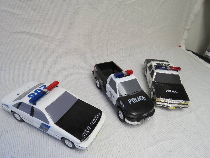 vintage toy police cars