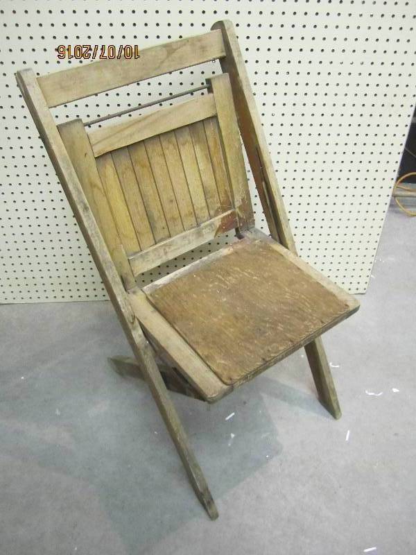 Vintage wood folding chair...