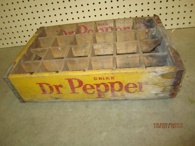Dr Pepper wood bottle tray...