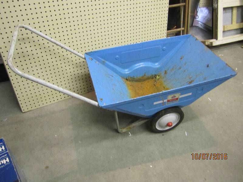 Amoco motor club metal cart...