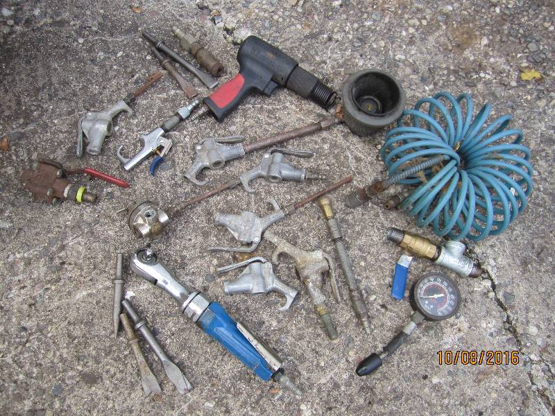 Lot of air tools and supplies...