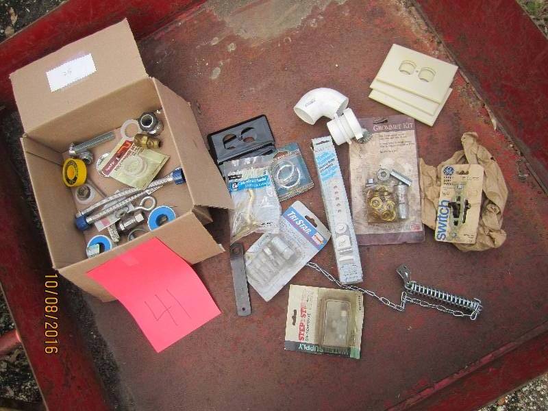 Lot of hardware and plumbing...