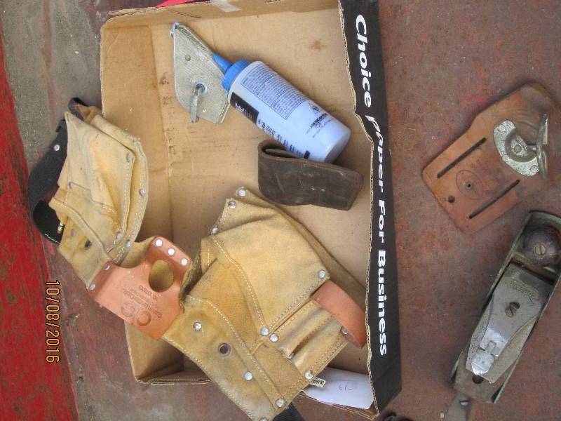 Pvintage plane and toolbelts...