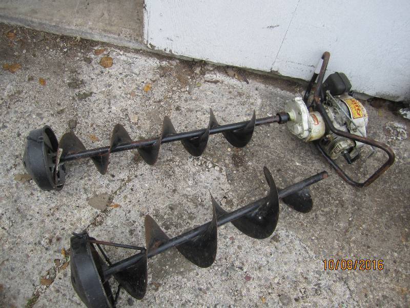 Jiffy gas power ice drill with exte...