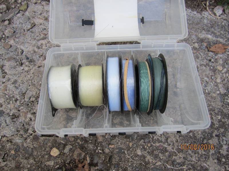 Fishing line spool holder...