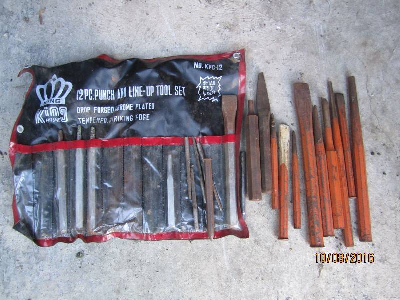 Lot of punches and chisels...