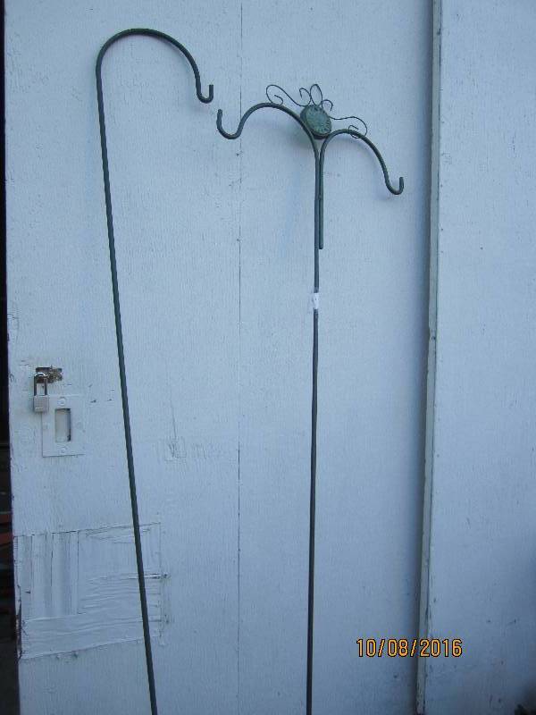 2 garden hooks over 7 feet tall...