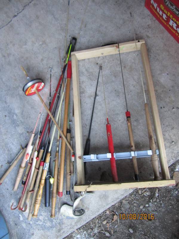 Lot of ice fishing gear...