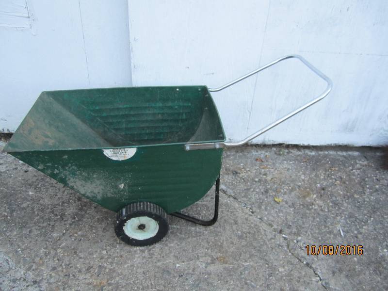 Wheeler 3 cubic foot lawn cart...