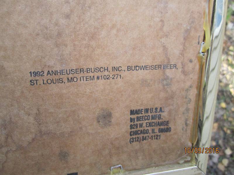 Budweiser Salutes US Army Mirror 2 Tools Hardware Garage 