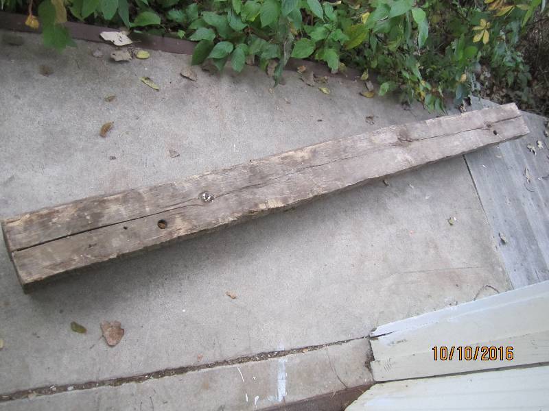 Wood mantle, 8 long...