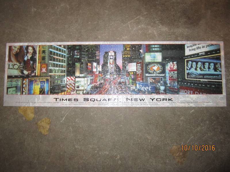 Times Square NY puzzle, 38 x 11...