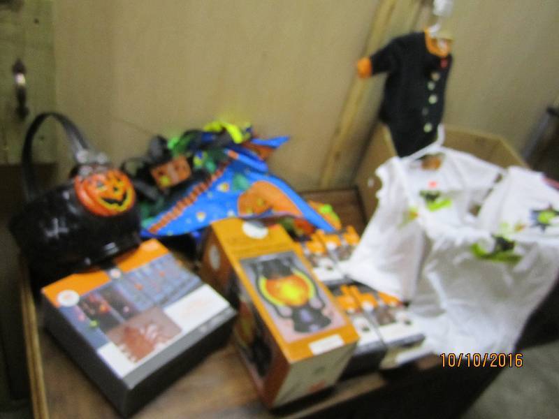 Huge value lot, box FILLED with all new Halloween items