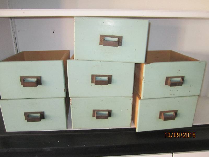 Painted antique drawers...