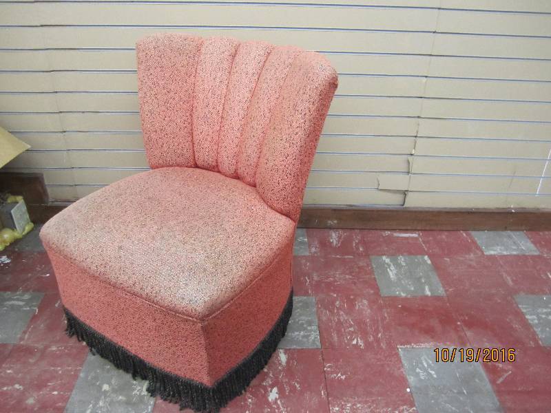Vintage upholstered chair...
