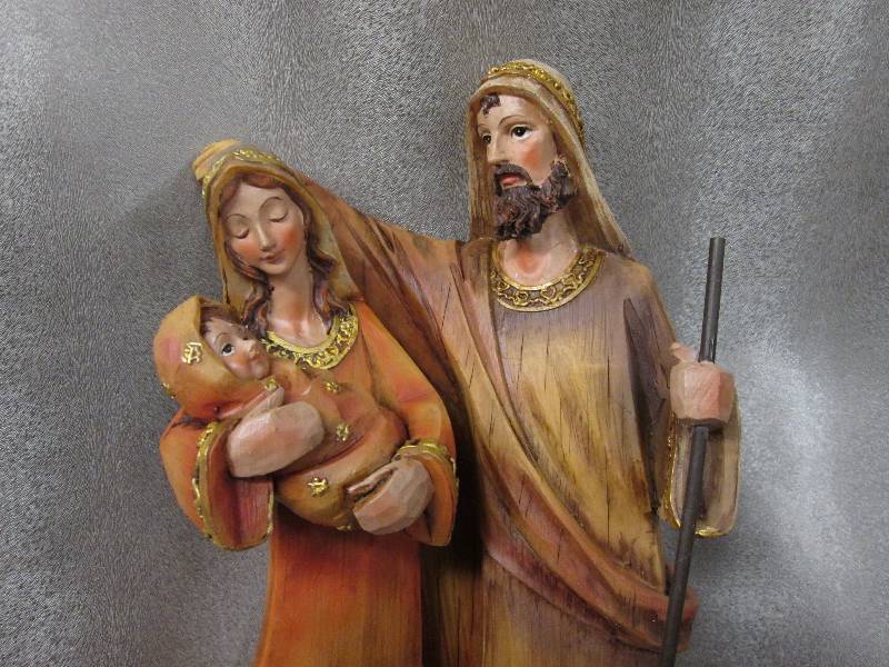 Resin Holy Family 2  pc - 12 inch...