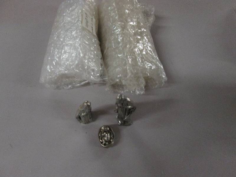 Lot of 3 3 pc Pewter Miniature Nat...