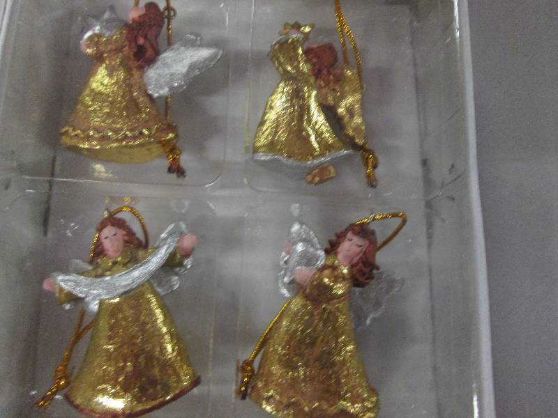 Lot of 4 4pc Angel 2 inch Ornament...