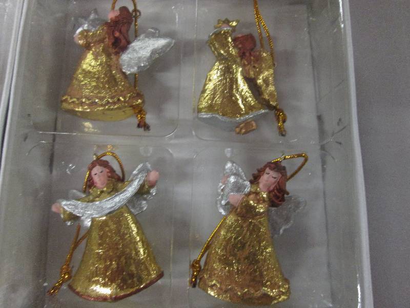 Lot of 4 4pc Angel 2 inch Ornament...