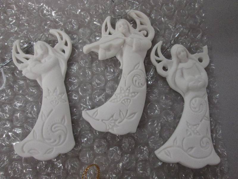 Lot of 7 Musical Angel Ornaments...