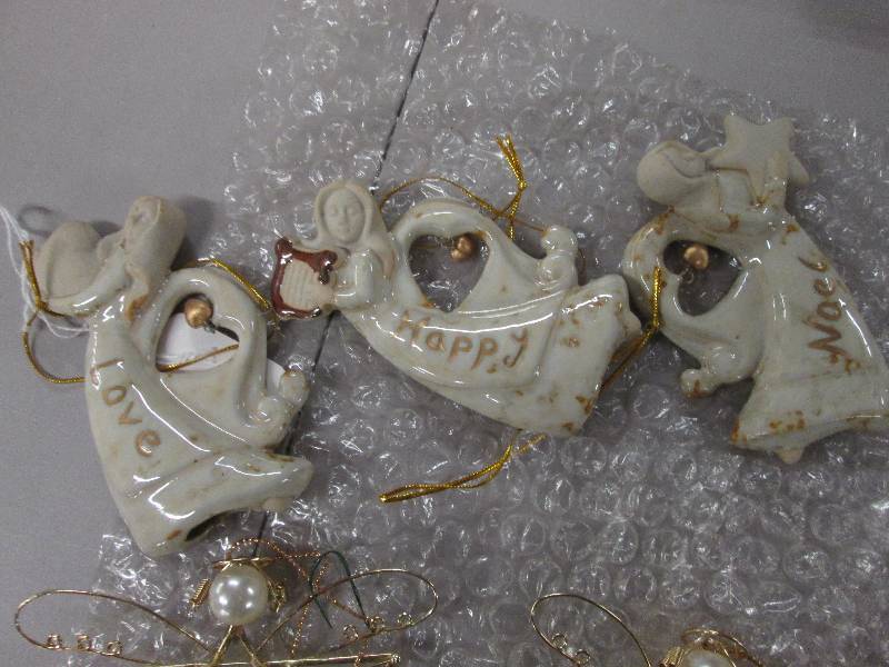 Lot of 7 Musical Angel Ornaments...