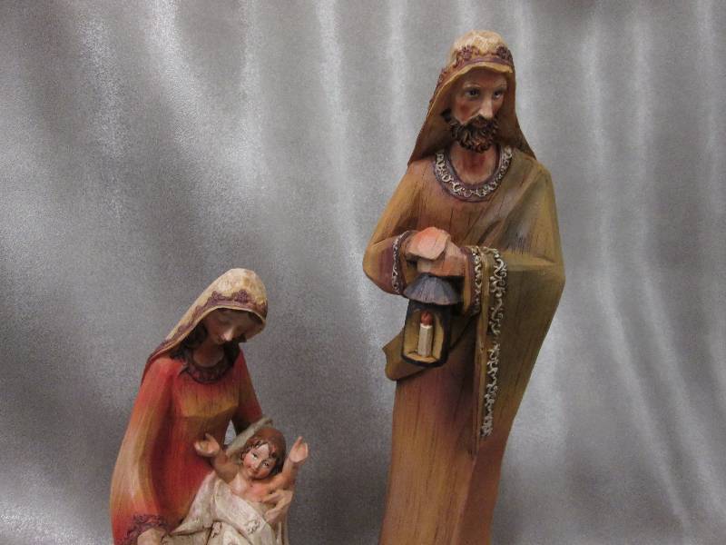 Resin Holy Family 2  pc - 12 inch...
