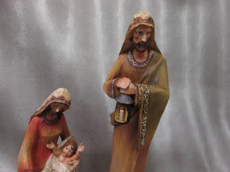 Resin Holy Family 2  pc - 12 inch...
