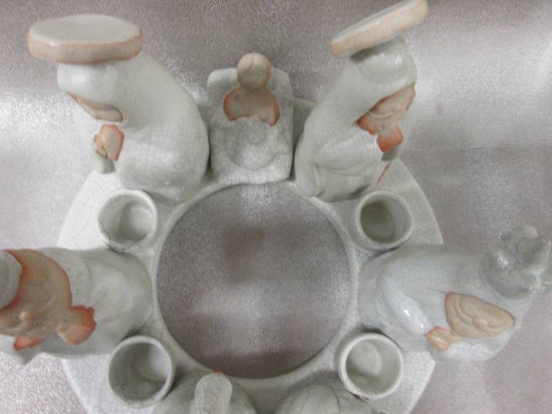 Ceramic Nativity Candle Ring 5 inch...