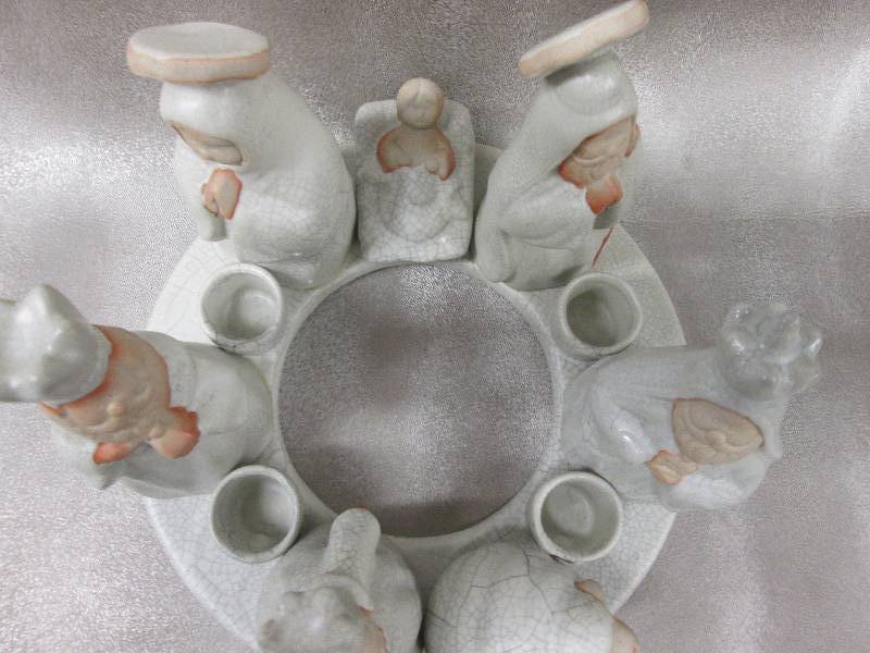 Ceramic Nativity Candle Ring 5 inch...