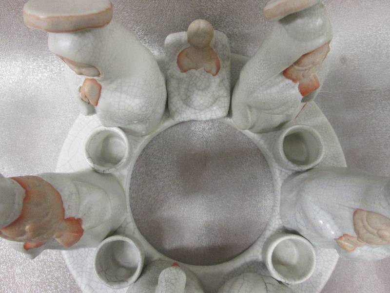 Ceramic Nativity Candle Ring 5 inch...