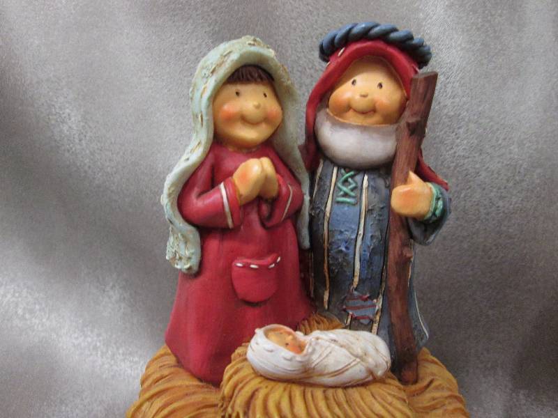 Pair of Resin Musicals 6 inch Holy ...