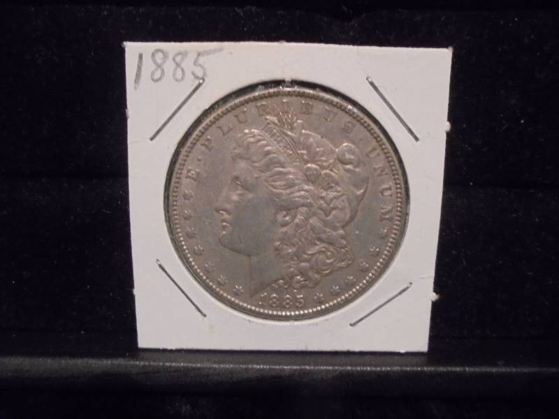 lot 3 image: 1885 Morgan Silver Dollar, 90% Silver