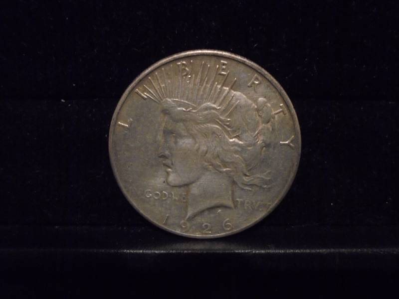 lot 19 image: 1926S Peace Silver Dollar, 90% Silver