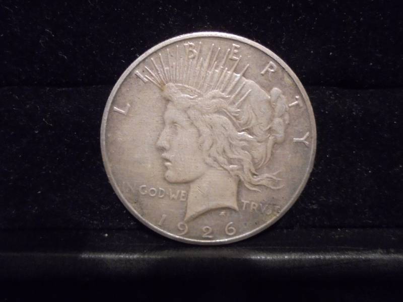 lot 20 image: 1926S Peace Silver Dollar, 90% Silver