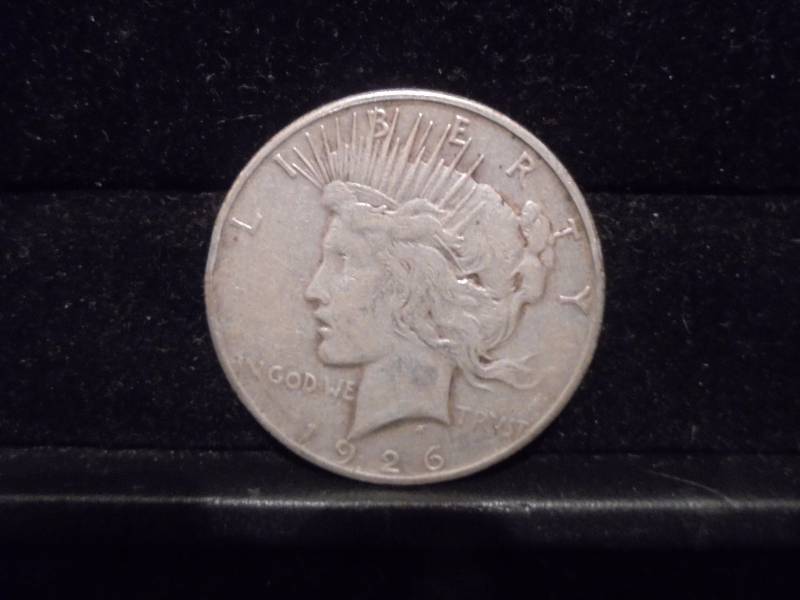 lot 21 image: 1926S Peace Silver Dollar, 90% Silver