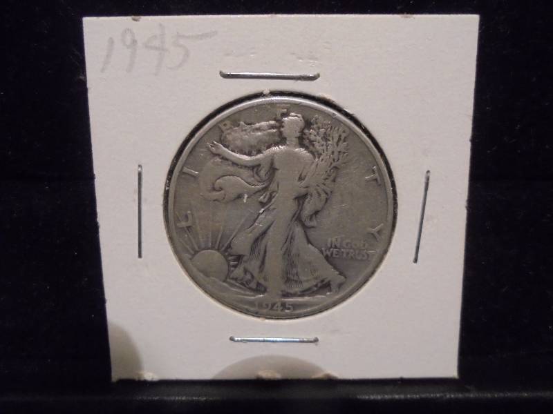 lot 22 image: 1945 Walking Liberty Half Dollar, 90% Silver