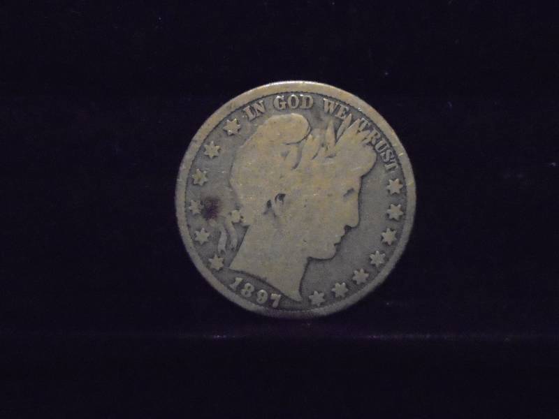 lot 29 image: 1897 Barber Half Dollar, 90% Silver