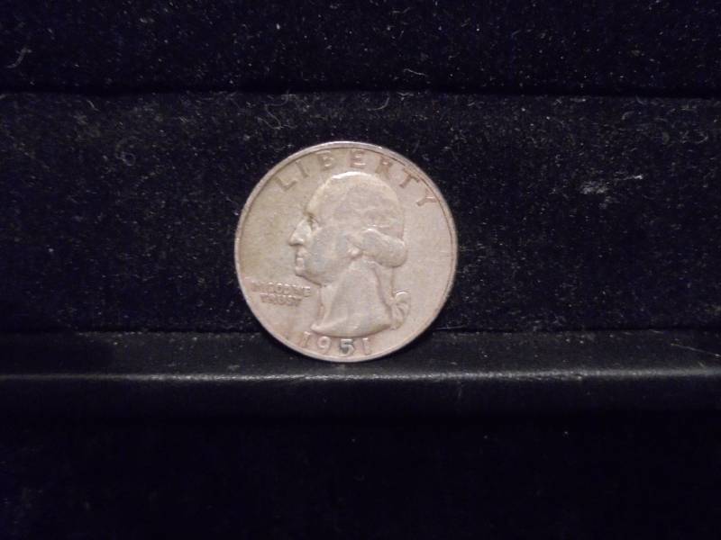 lot 35 image: 1951S Washington Quarter, 90% Silver