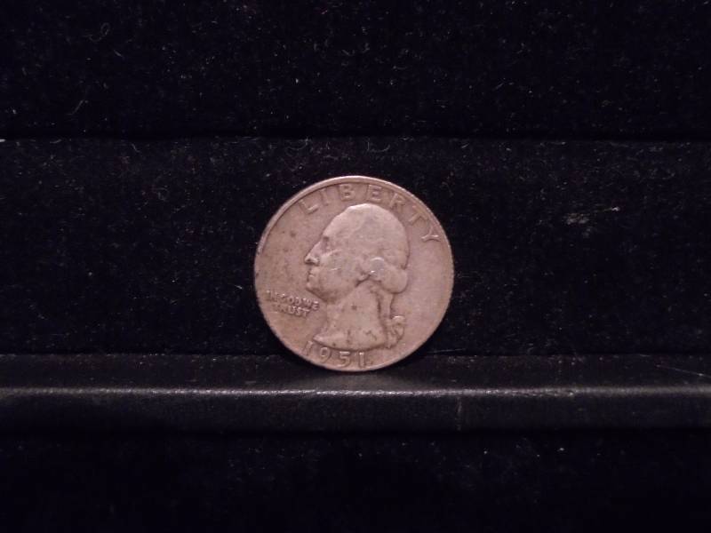 lot 37 image: 1951 Washington Quarter, 90% Silver
