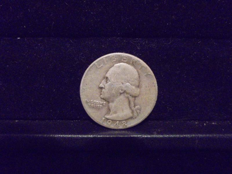 lot 39 image: 1948D Washington Quarter, 90% Silver