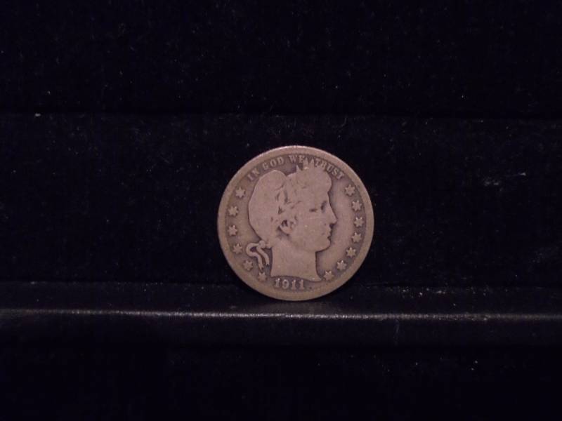 lot 40 image: 1911 Barber Quarter, 90% Silver
