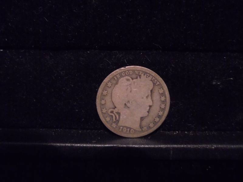 lot 45 image: 1910 Barber Quarter, 90% Silver