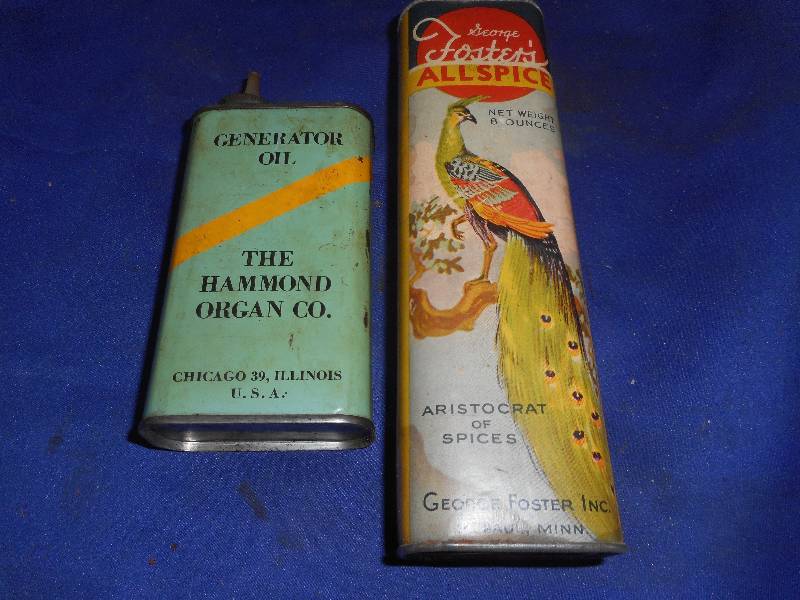 2 VINTAGE TINS